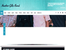 Tablet Screenshot of heathergillisband.com